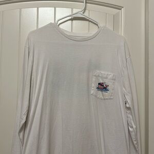 Men’s Size L - White/Hockey Vineyard Vines Longsleeve